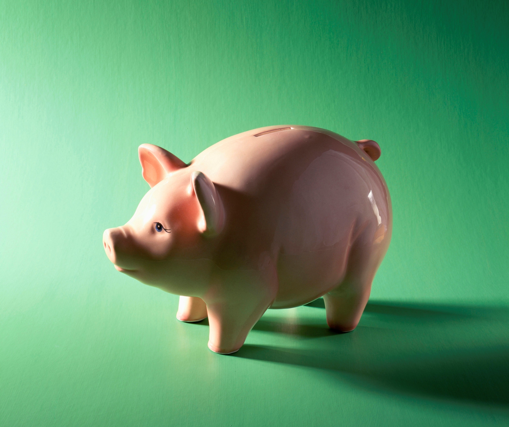 Close-up of a piggy bank